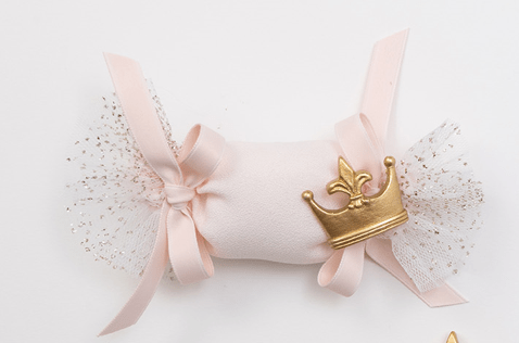 Dolci pensieri gift SACCHETTO CON CALAMITA CORONA "PLUMES" AD REGALI
