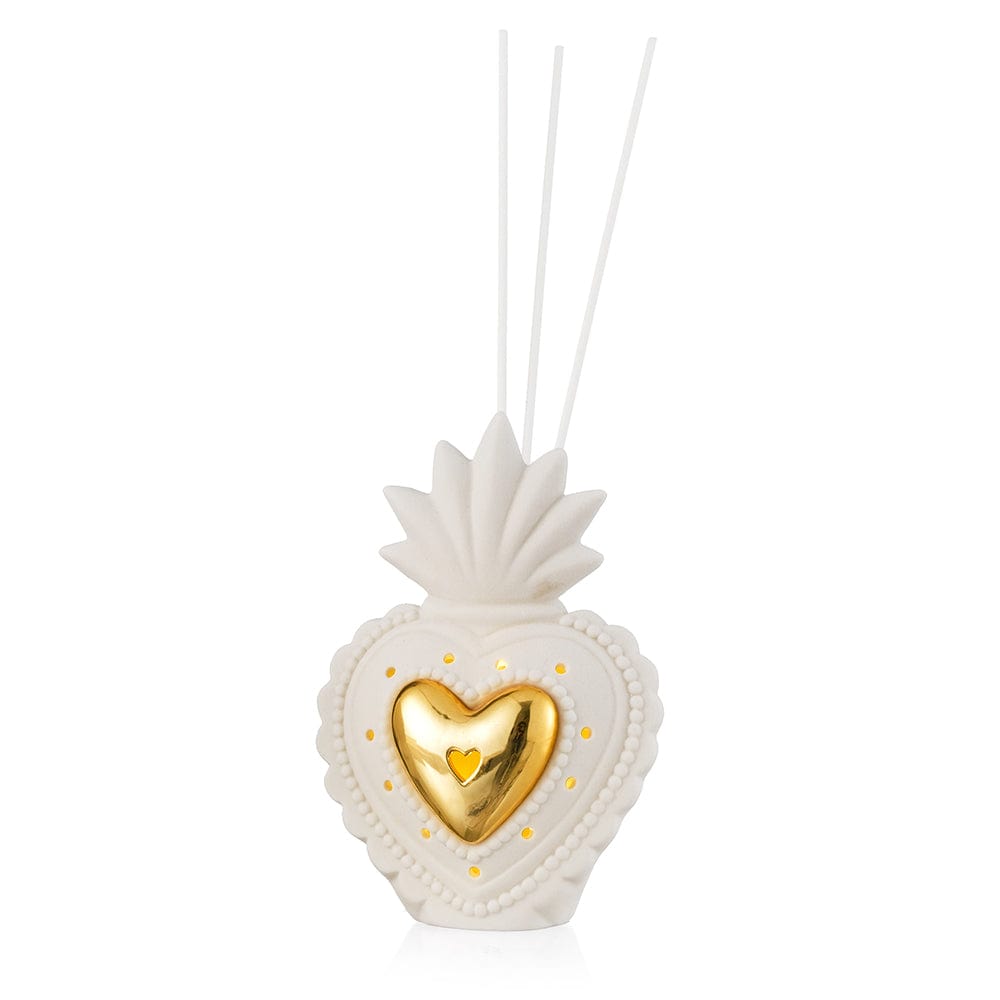 Dolci pensieri gift Sacro Cuore profumatore Era bianco con luci led ed essenza 16(H) Cm