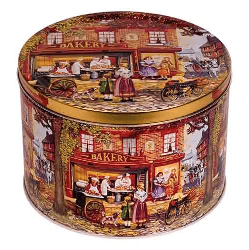 Scatola Biscotti Danish Cookies Jacobsen decorazione a rilievo in latta Bakery 1kg - Dolci pensieri gift