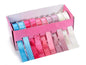 Scatola con 10 nastri in raso colorato - Dolci pensieri gift