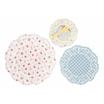 Set brunch 3 Centrini shabby chic per party feste - Dolci pensieri gift