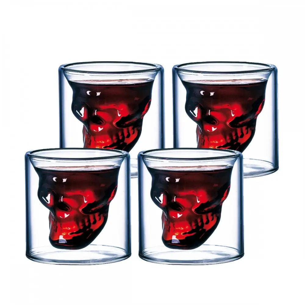 SET DA 4 BICCHIERINI CAFFE' O LIQUORE TESCHIO - Dolci pensieri gift