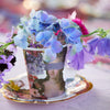 Set di tazze da tè e piattino floreali, confezione da 12 pezzi monouso - Dolci pensieri gift