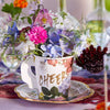 Set di tazze da tè e piattino floreali, confezione da 12 pezzi monouso - Dolci pensieri gift