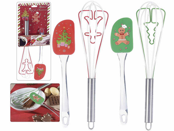 Set spatola e frusta in silicone in confezione regalo - Dolci pensieri gift