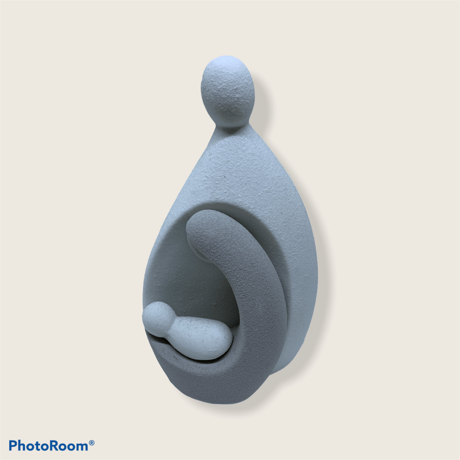 Statuetta sacra famiglia in marmorino 14cm H - Dolci pensieri gift