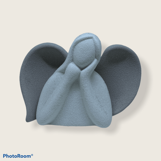 Statuetta sacra famiglia in marmorino 9cm H - Dolci pensieri gift