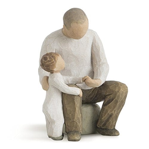 STATUINA PAPA' CON FIGLIO O NONNO CON NIPOTINO - Dolci pensieri gift
