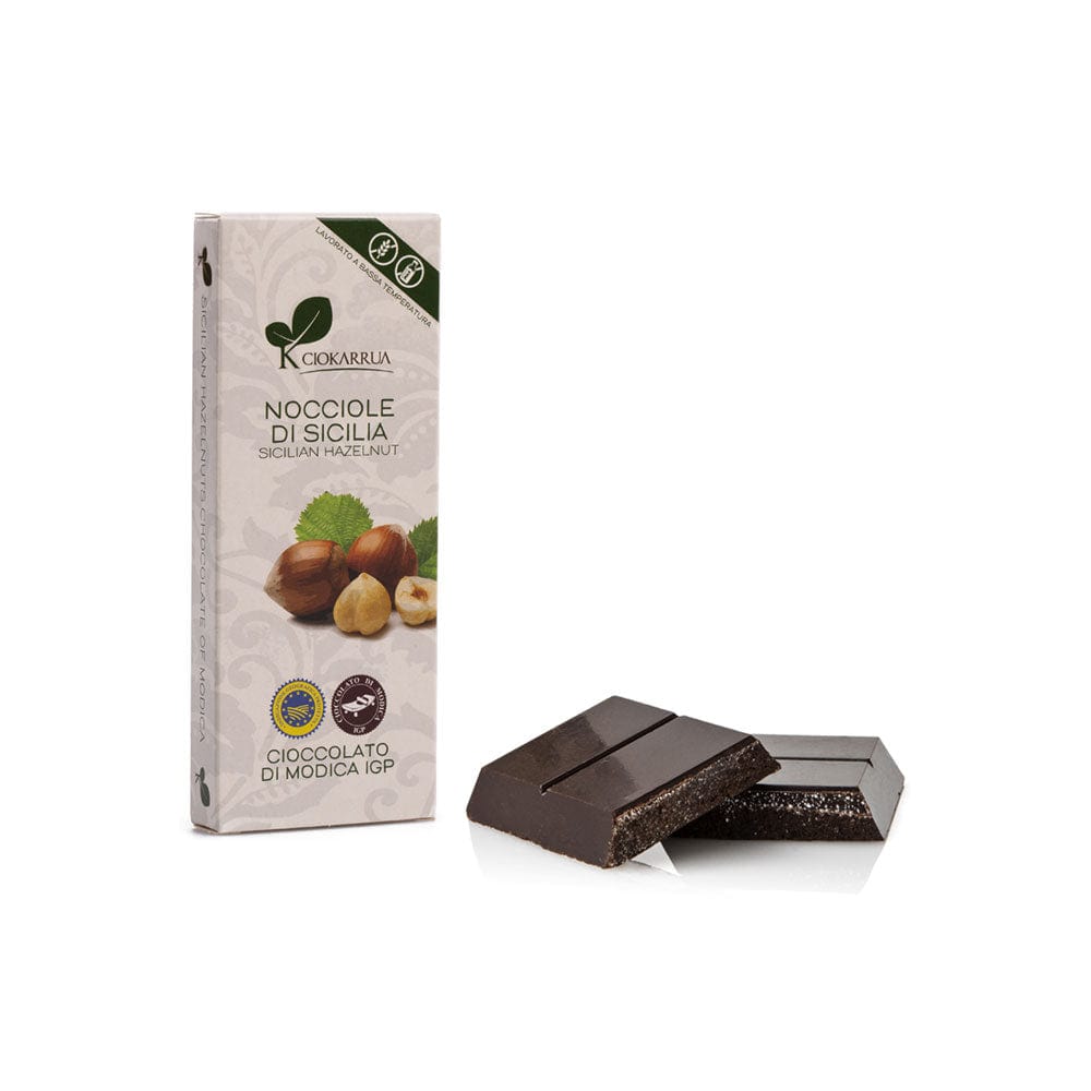 tavoletta Cioccolato di Modica IGP – Nocciole di Sicilia - Dolci pensieri gift