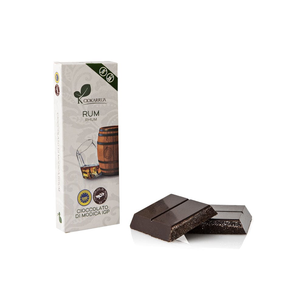 tavoletta Cioccolato di Modica IGP – Rum 100gr - Dolci pensieri gift
