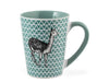 Tazza Mug Colazione Animals LAMA In Ceramica Verde Acqua 300 cc - Dolci pensieri gift