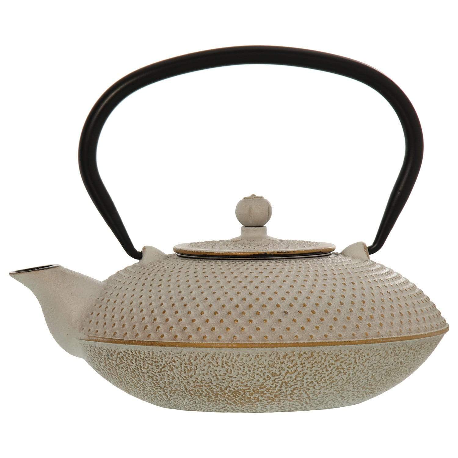 Teiera Giapponese in Ghisa Colore Bianco Oro 800 cl tè e tisane - Dolci pensieri gift