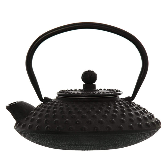 Teiera Giapponese in Ghisa Colore Nero con rilievi per tè e tisane 500 cl - Dolci pensieri gift