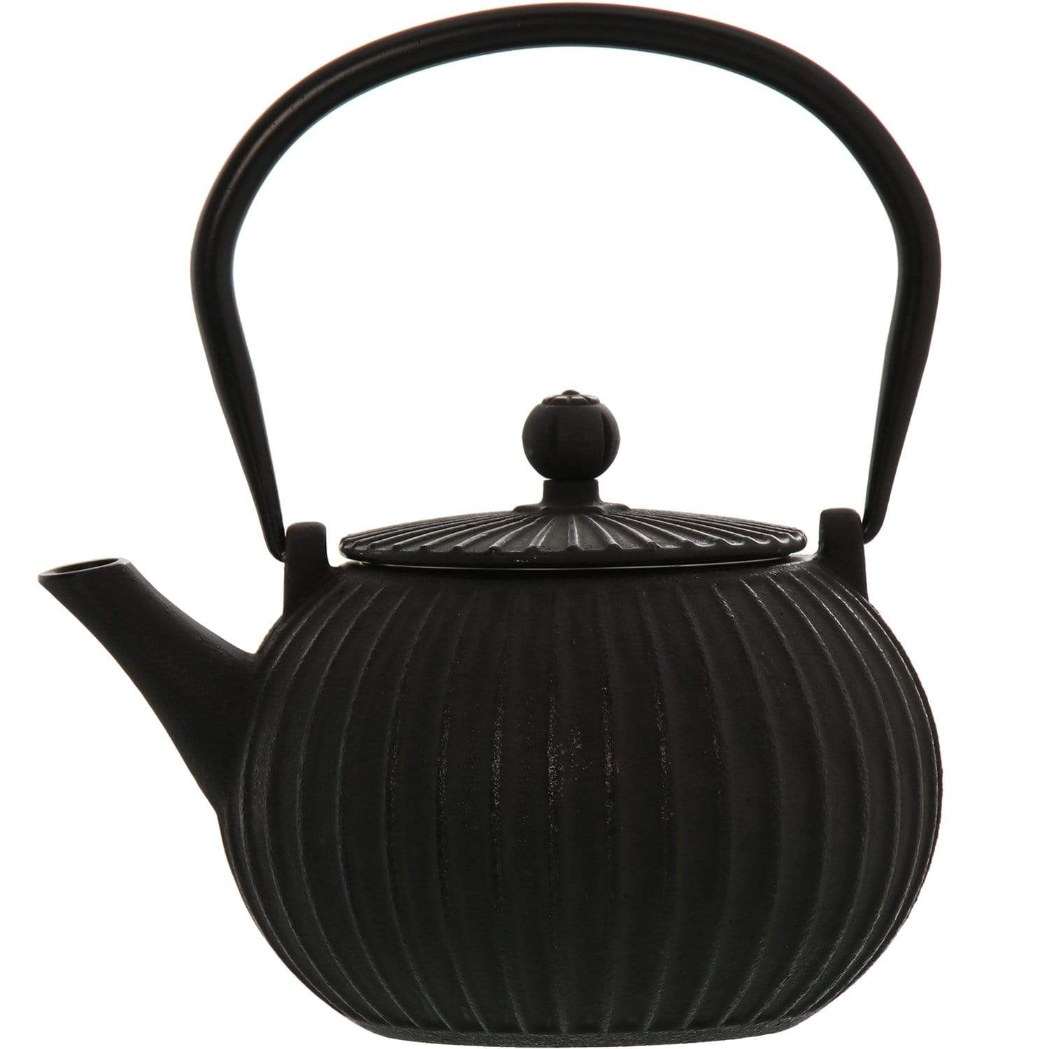 Teiera Giapponese in ghisa colore nero linee 1500 cl per tè e tisane - Dolci pensieri gift