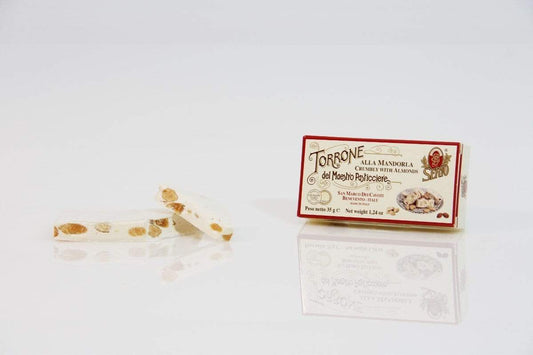 Torroncino friabile alla mandorla pelata 35gr - Dolci pensieri gift