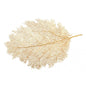 TOVAGLIETTA FOGLIA ORO TAVOLA NATALIZIA SOTTOPIATTO CENTRINO DECORATIVO - Dolci pensieri gift