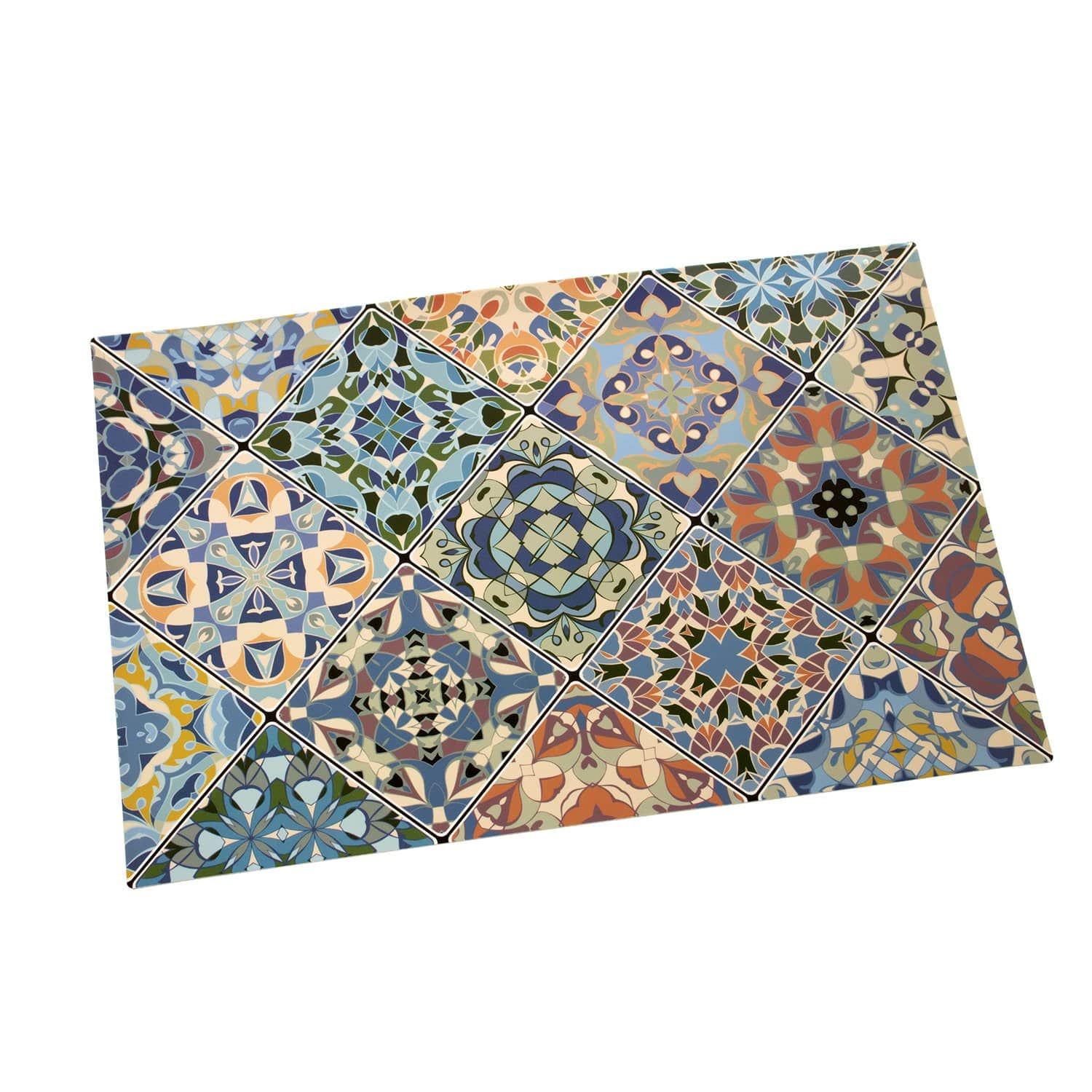 Tovaglietta prima colazione fantasia Grigio mosaico 45x30 cm - Dolci pensieri gift
