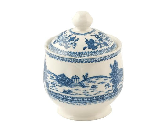VARSAVIA Zuccheriera barattolo zucchero in Porcellana Decorazione Shabby Chic Colore Blu - Dolci pensieri gift