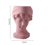 Vaso Donna in ceramica Porta Fiori 22 x 13 cm statua ROSA - Dolci pensieri gift