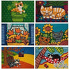 Zerbino Mondo Gatti Fantasie Assortite Colorate 60X40 cm - Dolci pensieri gift