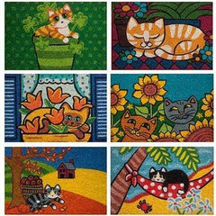 Zerbino Mondo Gatti Fantasie Assortite Colorate 60X40 cm - Dolci pensieri  gift