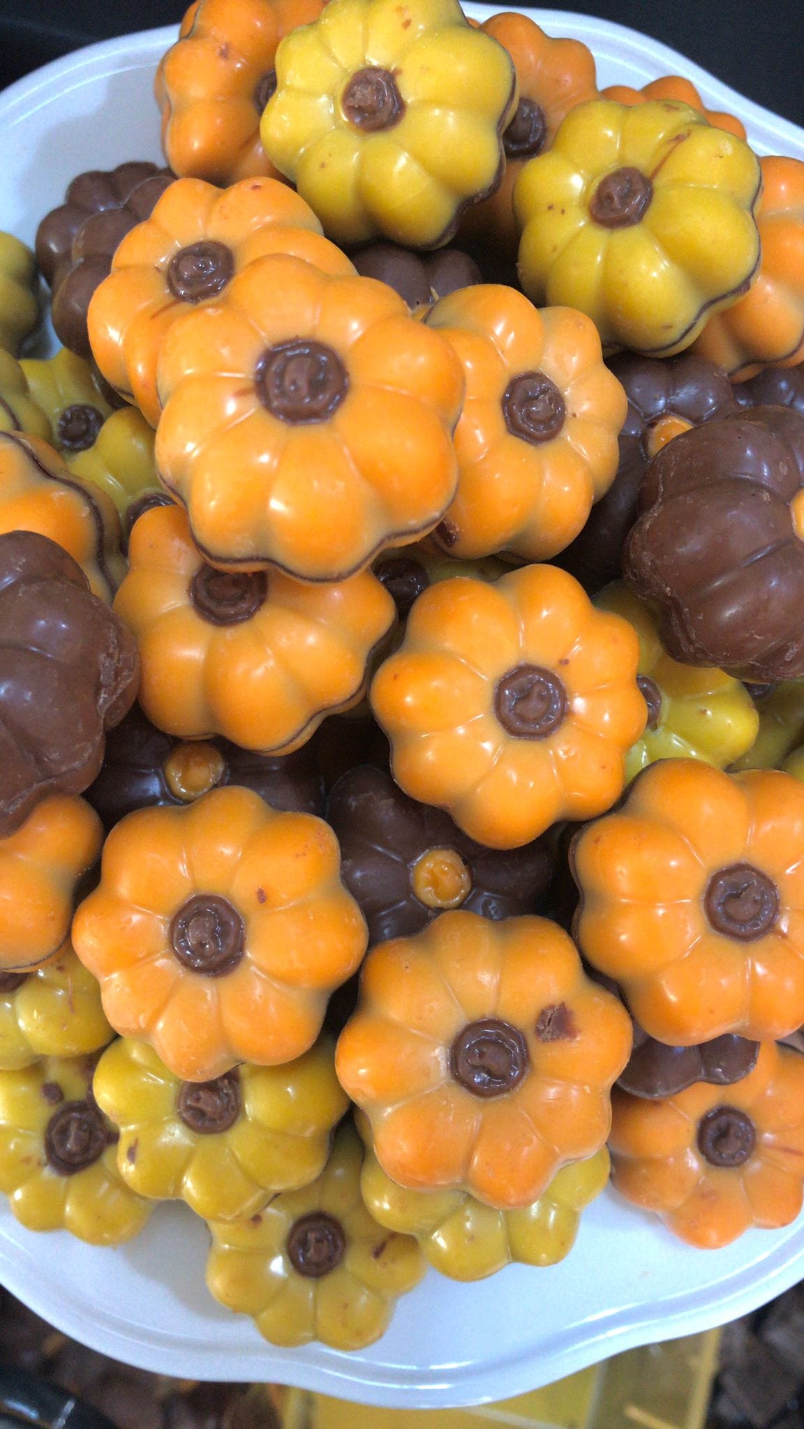 zucchette HALLOWEEN di cioccolato colori assortiti confezione 100gr - Dolci pensieri gift