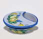 Amalfi " Sponzapane" in ceramica dipinto a mano con limoni decorazione limone 22 cm - Dolci pensieri gift