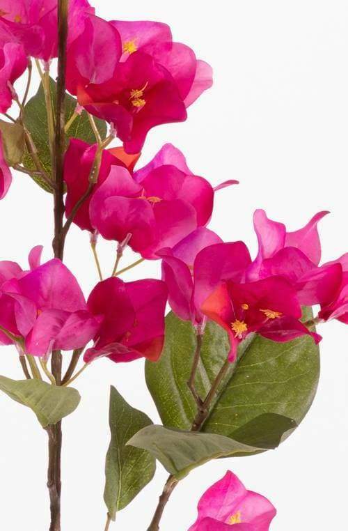 Bouganville fiore fucsia artificiale ramo con foglie 100 cm enzo de gasperi - Dolci pensieri gift