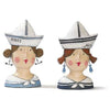 Busto di ragazza con cappello a forma di barca altezza 30 cm - Dolci pensieri gift