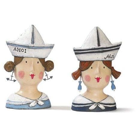 Busto di ragazza con cappello a forma di barca altezza 30 cm - Dolci pensieri gift