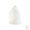 Campanella in ceramica bianca con decorazione h 9 cm - Dolci pensieri gift