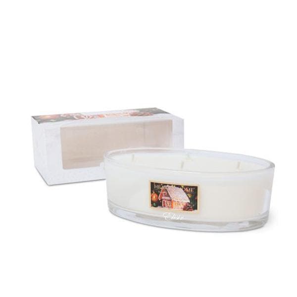 Candela ellipse 4 stoppini confezione regalo casetta di pan di zenzero - Dolci pensieri gift