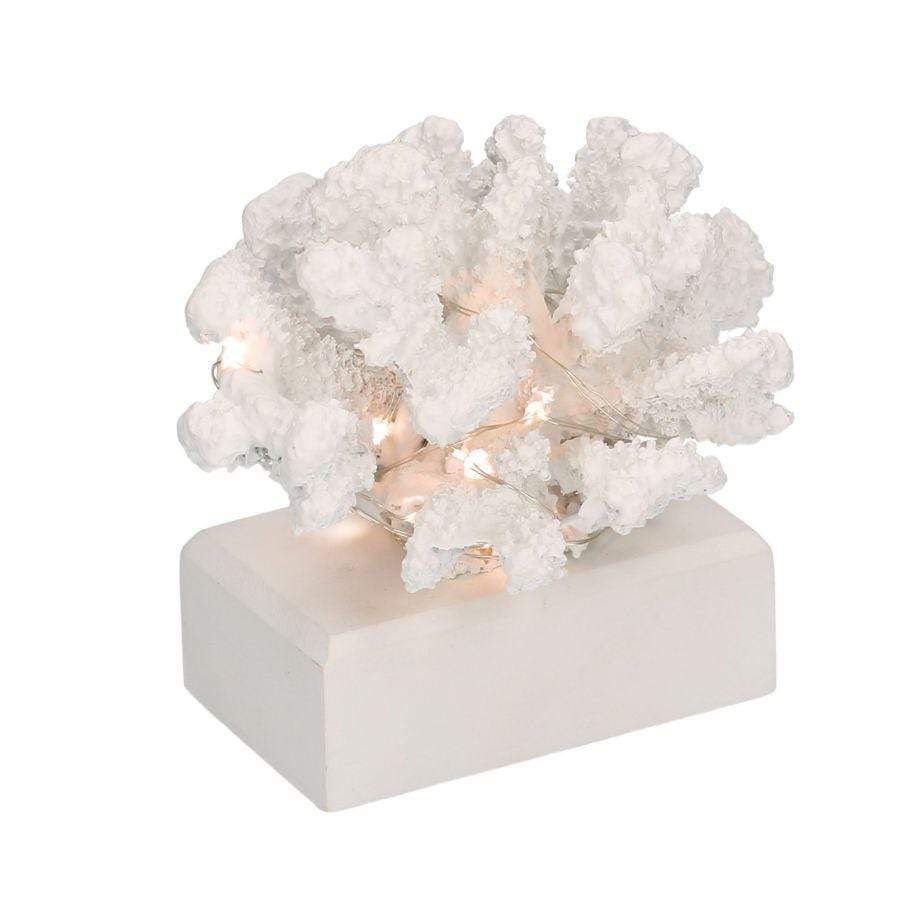 Capri corallo decorativo con led bianco arramento casa centrotavola - Dolci pensieri gift