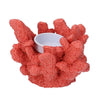 Capri Porta candela corallo rosso arredamento casa 12 cm - Dolci pensieri gift