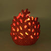Capri vaso con led corallo rosso arredamento casa 21 cm - Dolci pensieri gift