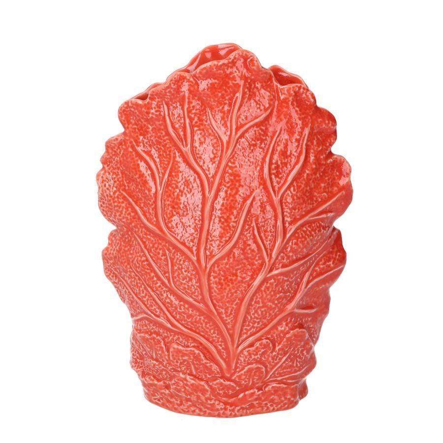 Capri vaso corallo rosso arredamento casa 24 cm - Dolci pensieri gift
