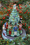 Villaggio Natalizio Carillon con albero di natale con movimento treno e soldatini 28 cm - Dolci pensieri gift