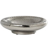 Centrotavola argentato in ceramica ciotola contenitore 32 cm argento - Dolci pensieri gift
