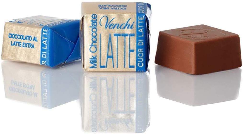 Cioccolatini Venchi - Cubotto Puro Cioccolato Extra al Latte g 100 - Senza Glutine - Dolci pensieri gift