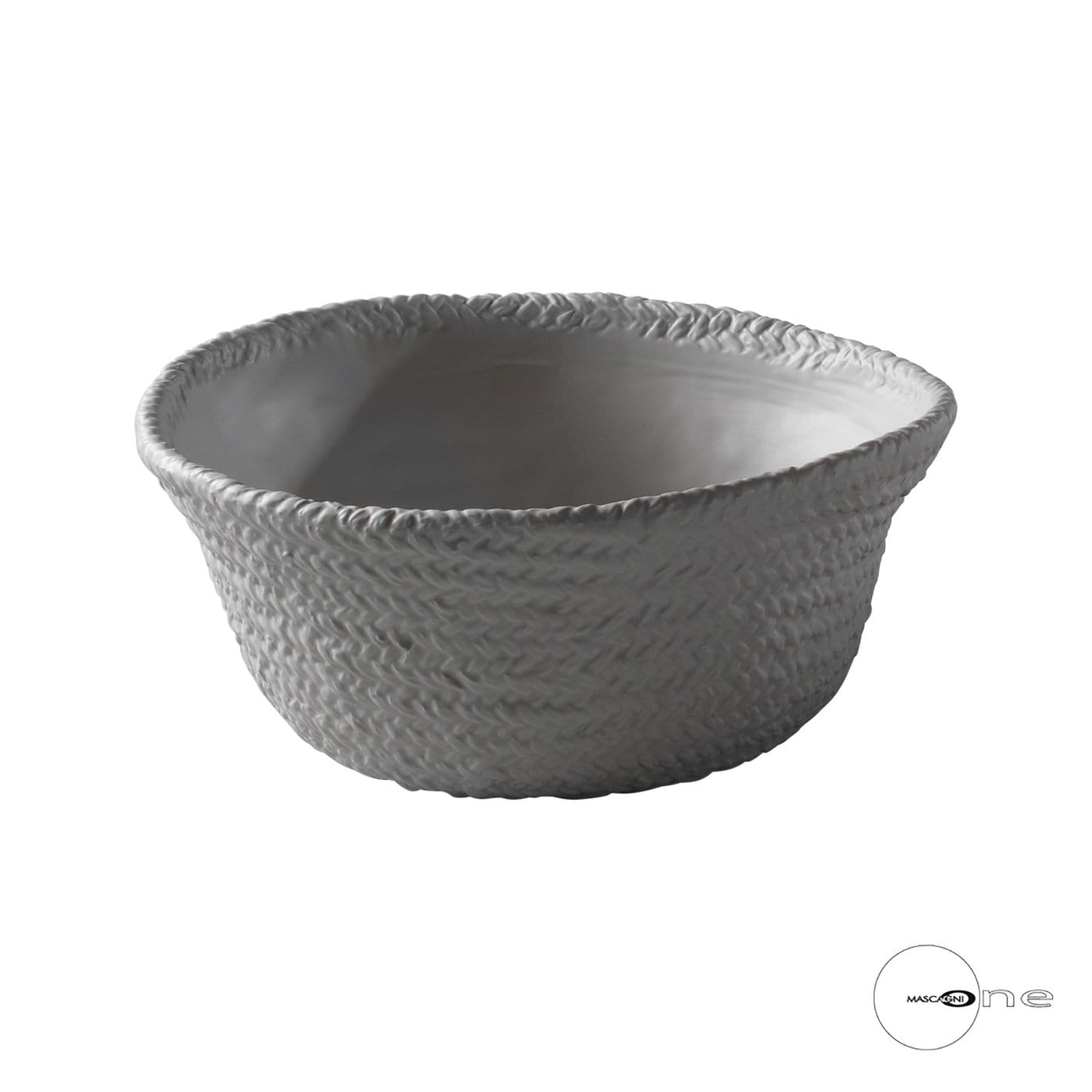 Ciotola in ceramica centrotavola colore grigio cenere 26 cm - Dolci pensieri gift