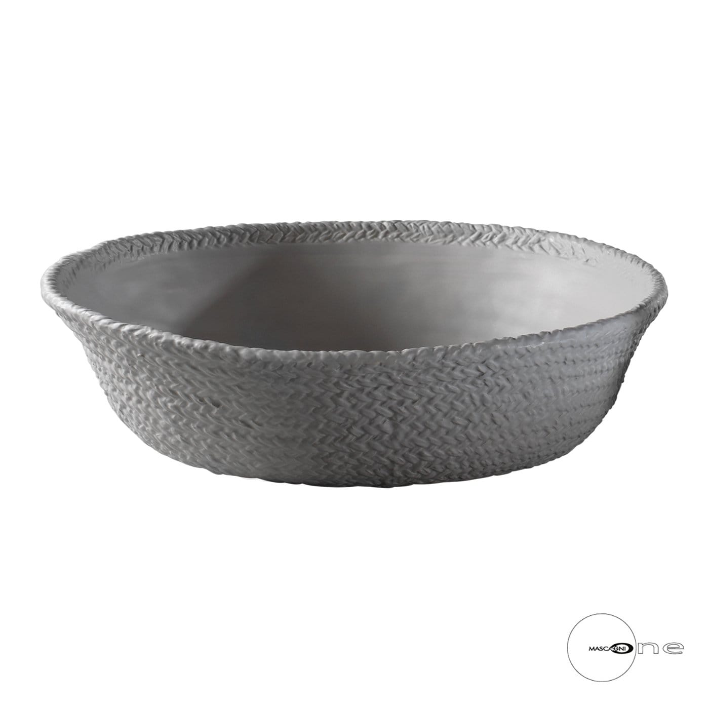 Ciotola in ceramica centrotavola colore grigio cenere 39 cm - Dolci pensieri gift