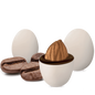 CONFETTI Colore TORTORA con Mandorla confezione 1 kg gusto CIOCCOLATO per confettata QUALITA' TOP - Dolci pensieri gift