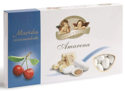 Confetti con mandorla confezione 1 kg gusto AMARENA per confettata QUALITA' TOP - Dolci pensieri gift
