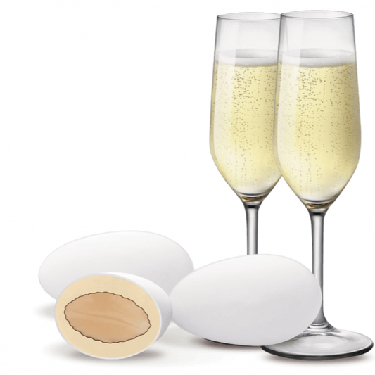 Confetti con mandorla confezione 1 kg gusto CHAMPAGNE per confettata QUALITA' TOP - Dolci pensieri gift