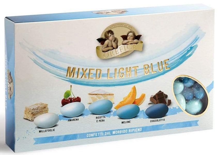 Confetti con mandorla confezione 1 kg gusto MIXED BLUE per confettata QUALITA' TOP - Dolci pensieri gift