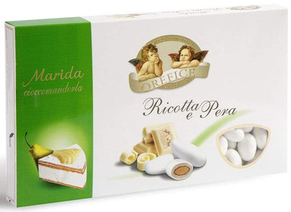 Confetti con mandorla confezione 1 kg gusto RICOTTA E PERA per confettata QUALITA' TOP - Dolci pensieri gift