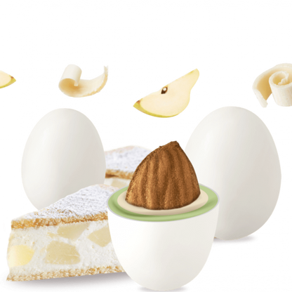 Confetti con mandorla confezione 1 kg gusto RICOTTA E PERA per confettata QUALITA' TOP - Dolci pensieri gift