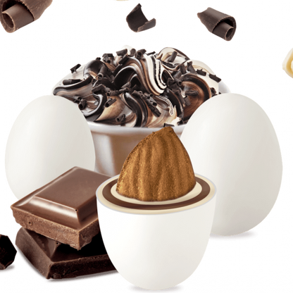 Confetti con mandorla confezione 1 kg gusto SANDWICH TRIPLO CIOCCOLATO per confettata QUALITA' TOP - Dolci pensieri gift