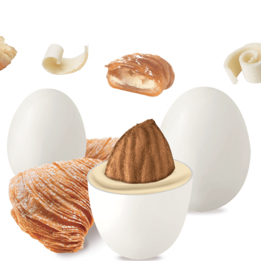 Confetti con mandorla confezione 1 kg gusto SFOGLIATELLA per confettata QUALITA' TOP - Dolci pensieri gift