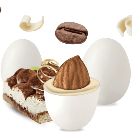 Confetti con mandorla confezione 1 kg gusto TIRAMIsù per confettata QUALITA' TOP - Dolci pensieri gift